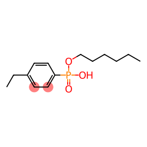 4-Ethylphenylphosphonic acid hydrogen hexyl ester