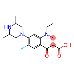 1-Ethyl-6-fluoro-1,4-dihydro-4-oxo-7-(3,5-dimethyl-1-piperazinyl)quinoline-3-carboxylic acid