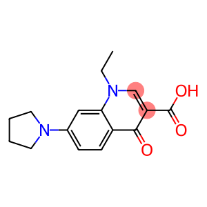 1-Ethyl-1,4-dihydro-4-oxo-7-(1-pyrrolidinyl)quinoline-3-carboxylic acid