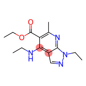 1-Ethyl-4-(ethylamino)-6-methyl-1H-pyrazolo[3,4-b]pyridine-5-carboxylic acid ethyl ester