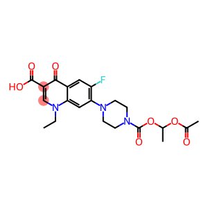 1-Ethyl-6-fluoro-1,4-dihydro-7-[4-(1-acetyloxyethoxycarbonyl)-1-piperazinyl]-4-oxoquinoline-3-carboxylic acid