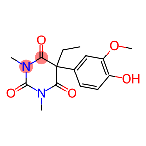 5-Ethyl-5-(3-methoxy-4-hydroxyphenyl)-1-methyl-3-methylpyrimidine-2,4,6(1H,3H,5H)-trione