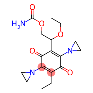 2-Ethyl-5-[1-ethoxy-2-(carbamoyloxy)ethyl]-3,6-di(1-aziridinyl)-p-benzoquinone