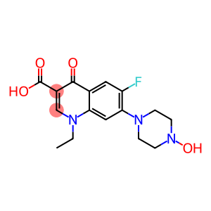 1-Ethyl-6-fluoro-1,4-dihydro-7-(4-hydroxy-1-piperazinyl)-4-oxoquinoline-3-carboxylic acid