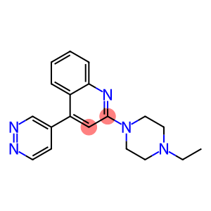 2-(4-Ethyl-1-piperazinyl)-4-(4-pyridazinyl)quinoline