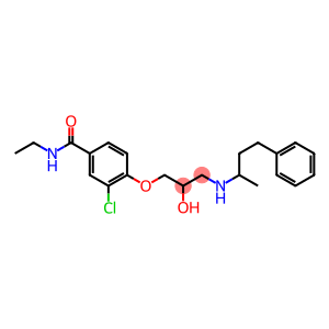 1-[4-[Ethylcarbamoyl]-2-chlorophenoxy]-3-[(1-methyl-3-phenylpropyl)amino]-2-propanol