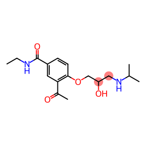 1-[4-[Ethylcarbamoyl]-2-acetylphenoxy]-3-[isopropylamino]-2-propanol