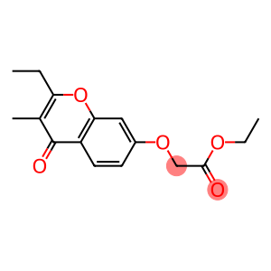 [(2-Ethyl-3-methyl-4-oxo-4H-1-benzopyran-7-yl)oxy]acetic acid ethyl ester