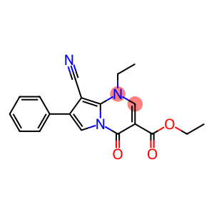 1-Ethyl-4-oxo-7-phenyl-8-cyano-1,4-dihydropyrrolo[1,2-a]pyrimidine-3-carboxylic acid ethyl ester