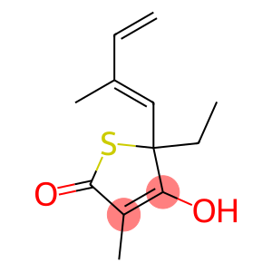 2-Ethyl-3-hydroxy-4-methyl-2-(2-methyl-1,3-butadien-1-yl)-2,5-dihydrothiophen-5-one