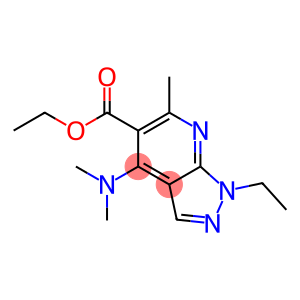 1-Ethyl-4-(dimethylamino)-6-methyl-1H-pyrazolo[3,4-b]pyridine-5-carboxylic acid ethyl ester