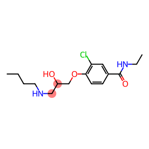 1-[4-[Ethylcarbamoyl]-2-chlorophenoxy]-3-[butylamino]-2-propanol