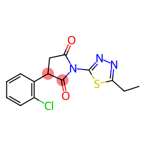 1-(5-Ethyl-1,3,4-thiadiazol-2-yl)-3-(2-chlorophenyl)pyrrolidine-2,5-dione