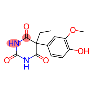 5-Ethyl-5-(3-methoxy-4-hydroxyphenyl)pyrimidine-2,4,6(1H,3H,5H)-trione