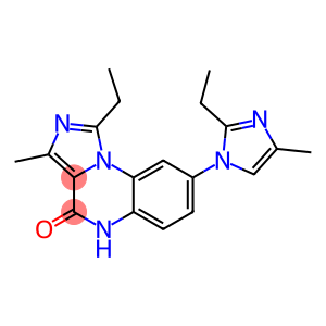 1-Ethyl-3-methyl-8-(2-ethyl-4-methyl-1H-imidazol-1-yl)imidazo[1,5-a]quinoxalin-4(5H)-one