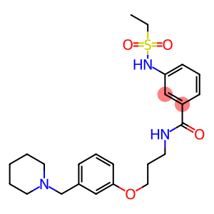 3-(Ethylsulfonylamino)-N-[3-[3-(piperidinomethyl)phenoxy]propyl]benzamide