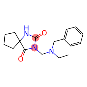 3-[[Ethyl(benzyl)amino]methyl]-2,4-dioxo-1,3-diazaspiro[4.4]nonane