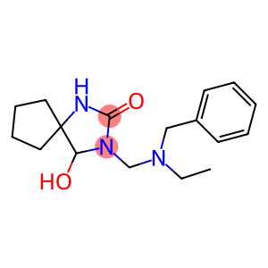 3-[[Ethyl(benzyl)amino]methyl]-4-hydroxy-2-oxo-1,3-diazaspiro[4.4]nonane