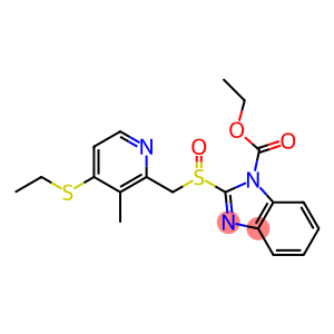 2-[[(4-Ethylthio-3-methyl-2-pyridinyl)methyl]sulfinyl]-1H-benzimidazole-1-carboxylic acid ethyl ester