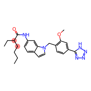 2-Ethyl-N-[1-[2-methoxy-4-(1H-tetrazol-5-yl)benzyl]-1H-indol-6-yl]hexanamide