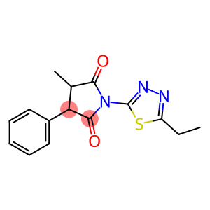 1-(5-Ethyl-1,3,4-thiadiazol-2-yl)-4-methyl-3-phenylpyrrolidine-2,5-dione