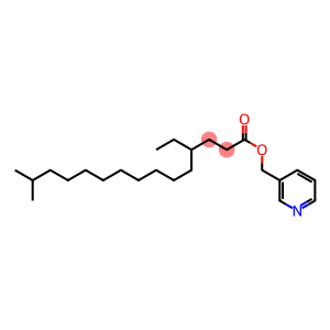 4-Ethyl-14-methylpentadecanoic acid (3-pyridyl)methyl ester