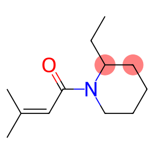 2-Ethyl-1-(3-methyl-1-oxo-2-butenyl)piperidine