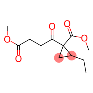2-Ethyl-1-(3-methoxycarbonylpropionyl)cyclopropane-1-carboxylic acid methyl ester