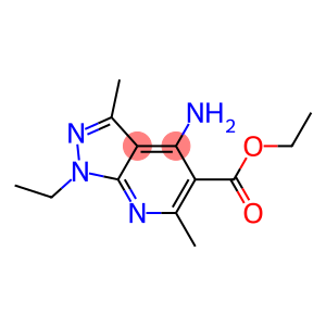 1-Ethyl-3-methyl-4-amino-6-methyl-1H-pyrazolo[3,4-b]pyridine-5-carboxylic acid ethyl ester