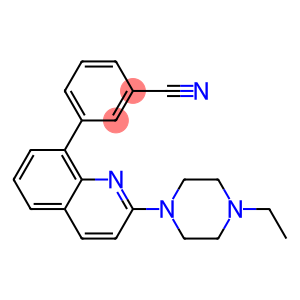 3-[2-(4-ETHYLPIPERAZIN-1-YL)QUINOLIN-8-YL]BENZONITRILE