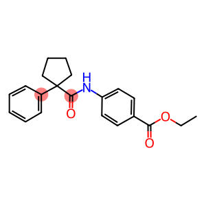 ETHYL 4-((PHENYLCYCLOPENTYL)CARBONYLAMINO)BENZOATE