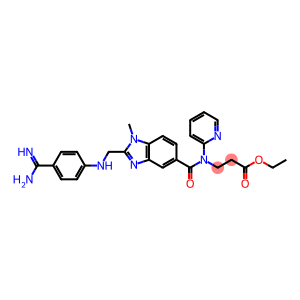 ethyl 3-[[2-[[(4-carbamimidoylphenyl)amino]methyl]-1-methyl-benzoimidazole-5-carbonyl]-pyridin-2-yl-amino]propanoate