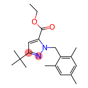 ETHYL 3-TERT-BUTYL-1-(2,4,6-TRIMETHYLBENZYL)PYRAZOLE-5-CARBOXYLATE