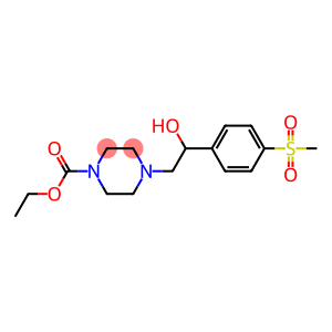 Ethyl 4-{2-hydroxy-2-[4-(methylsulphonyl)phenyl]ethyl}piperazine-1-carboxylate