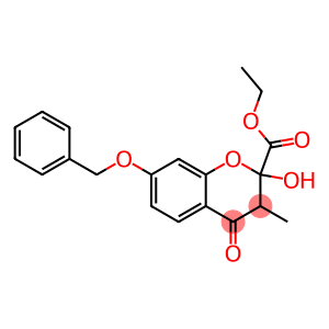 ethyl 7-(benzyloxy)-2-hydroxy-3-methyl-4-oxochromane-2-carboxylate