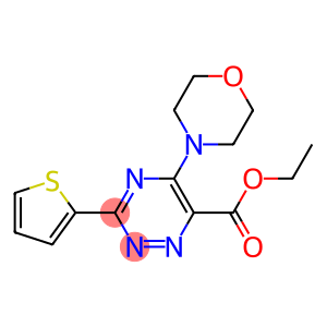 ethyl 5-morpholino-3-(2-thienyl)-1,2,4-triazine-6-carboxylate