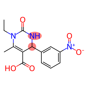 1-ethyl-6-methyl-4-(3-nitrophenyl)-2-oxo-1,2,3,4-tetrahydro-5-pyrimidinecarboxylic acid