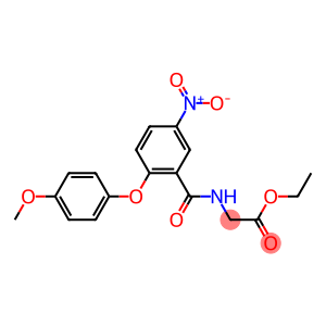 ethyl 2-{[2-(4-methoxyphenoxy)-5-nitrobenzoyl]amino}acetate