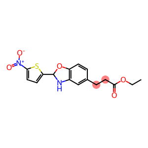 ethyl 3-[2-(5-nitro-2-thienyl)-2,3-dihydro-1,3-benzoxazol-5-yl]propanoate