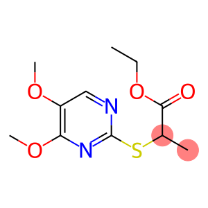 ethyl 2-[(4,5-dimethoxy-2-pyrimidinyl)sulfanyl]propanoate