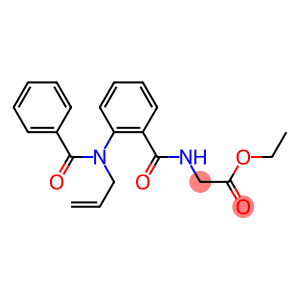 ethyl 2-({2-[allyl(benzoyl)amino]benzoyl}amino)acetate