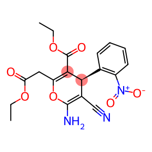 ethyl (4S)-6-amino-5-cyano-2-(2-ethoxy-2-oxoethyl)-4-(2-nitrophenyl)-4H-pyran-3-carboxylate