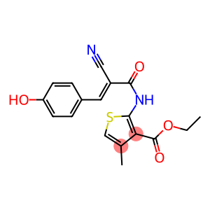 ethyl 2-{[2-cyano-3-(4-hydroxyphenyl)acryloyl]amino}-4-methylthiophene-3-carboxylate