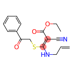 ethyl 3-(allylamino)-2-cyano-3-[(2-oxo-2-phenylethyl)thio]acrylate