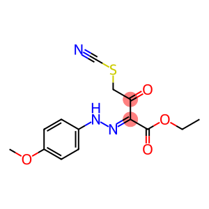 ethyl 2-[2-(4-methoxyphenyl)hydrazono]-3-oxo-4-thiocyanatobutanoate