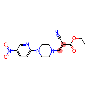 ethyl 2-cyano-3-[4-(5-nitro-2-pyridyl)piperazino]acrylate