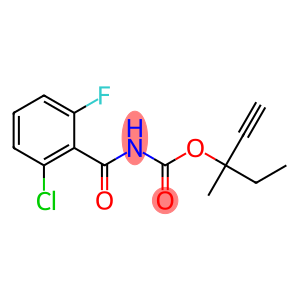 1-ethyl-1-methylprop-2-ynyl N-(2-chloro-6-fluorobenzoyl)carbamate