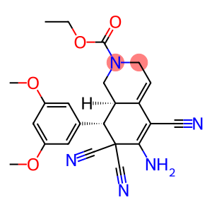 ethyl (8S,8aR)-6-amino-5,7,7-tricyano-8-(3,5-dimethoxyphenyl)-3,7,8,8a-tetrahydro-2(1H)-isoquinolinecarboxylate