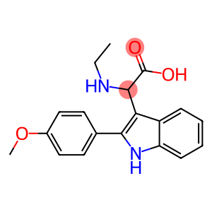 2-(ETHYLAMINO)-2-(2-(4-METHOXYPHENYL)-1H-INDOL-3-YL)ACETIC ACID