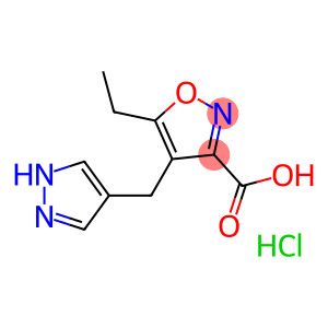 5-ETHYL-4-(1H-PYRAZOL-4-YLMETHYL)ISOXAZOLE-3-CARBOXYLIC ACID HYDROCHLORIDE